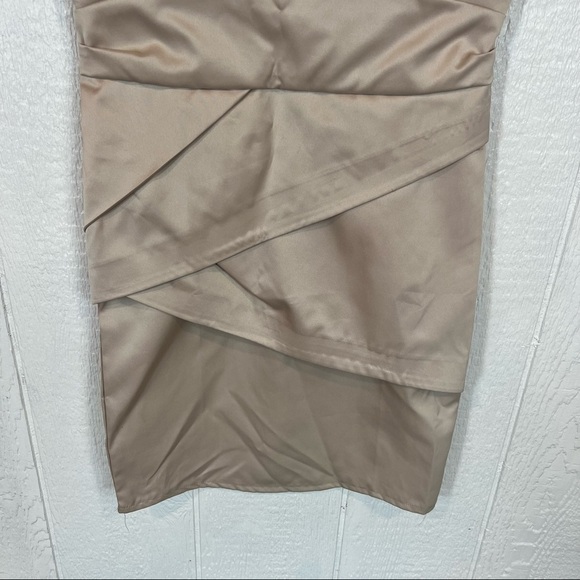 NEW Ruidiya Fashions Tan Short Sleeve Mini Dress Size 5 / 6 - Picture 3 of 9